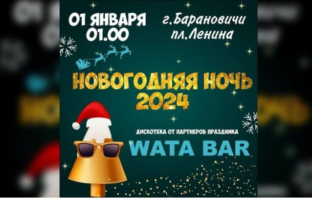 Новогодняя дискотека в Барановичах